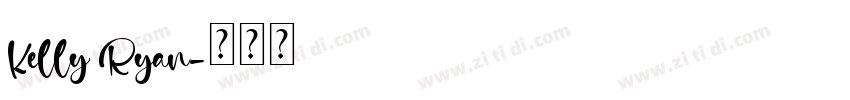 Kelly Ryan字体转换